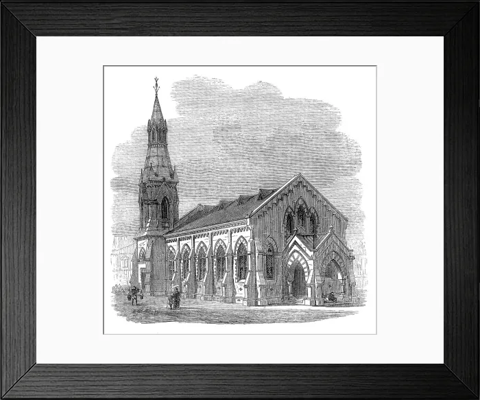 Framed Print : The Seamen's Church, Hong-Kong, 1872. Creator: Unknown Framed Print : The Seamen's Church, Hong-Kong, 1872. Creator: Unknown