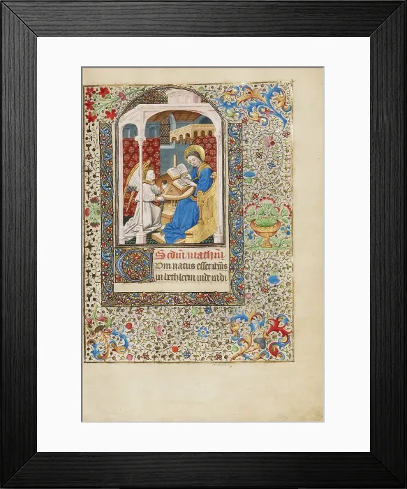 Framed Print : Saint Matthew; Book of Hours, about 1440-1450. Creator: Workshop of the Bedford Master Framed Print : Saint Matthew; Book of Hours, about 1440-1450. Creator: Workshop of the Bedford Master