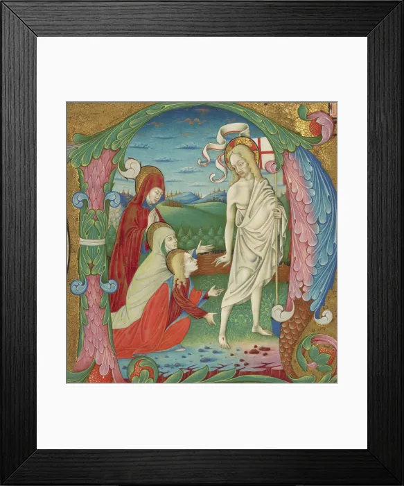 Framed Print : Cutting from an Antiphonal, about 1465. Creator: Bartolomeo Rigossi da Gallarate Framed Print : Cutting from an Antiphonal, about 1465. Creator: Bartolomeo Rigossi da Gallarate