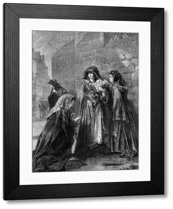 Framed Print : Flight of the Queen of James II. by Alexander Johnston, in the Crystal Palace Art-Gallery, 1872. Creator: Unknown Framed Print : Flight of the Queen of James II. by Alexander Johnston, in the Crystal Palace Art-Gallery, 1872. Creator: Unknown