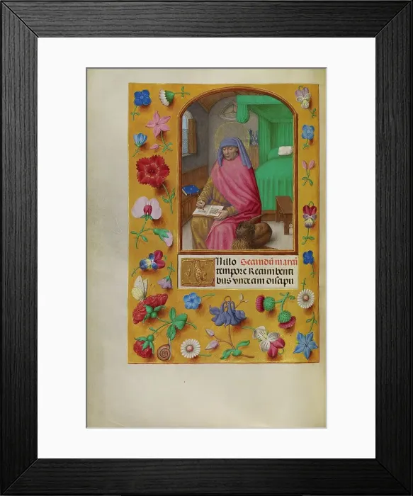 Framed Print : Saint Mark; Spinola Hours, about 1510-1520. Creator: Workshop of Master of the First Prayer Book of Maximilian Framed Print : Saint Mark; Spinola Hours, about 1510-1520. Creator: Workshop of Master of the First Prayer Book of Maximilian