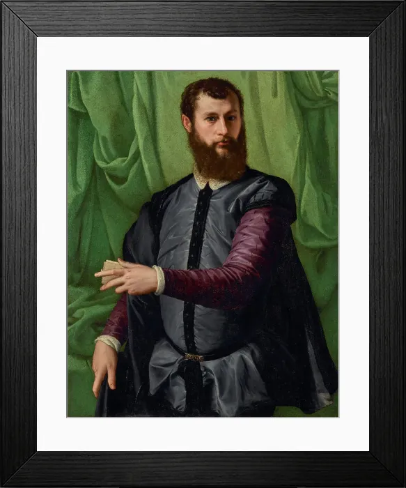 Framed Print : Portrait of a Man, about 1544-1548. Creator: Francesco Salviati Framed Print : Portrait of a Man, about 1544-1548. Creator: Francesco Salviati