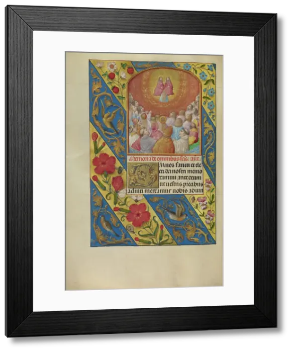Framed Print : All Saints; Spinola Hours, about 1510-1520. Creator: Workshop of Master of the First Prayer Book of Maximilian Framed Print : All Saints; Spinola Hours, about 1510-1520. Creator: Workshop of Master of the First Prayer Book of Maximilian