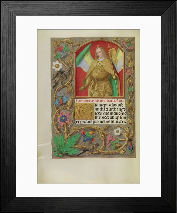 Framed Print : Saint Michael; Spinola Hours, about 1510-1520. Creator: Workshop of Master of the First Prayer Book of Maximilian Framed Print : Saint Michael; Spinola Hours, about 1510-1520. Creator: Workshop of Master of the First Prayer Book of Maximilian