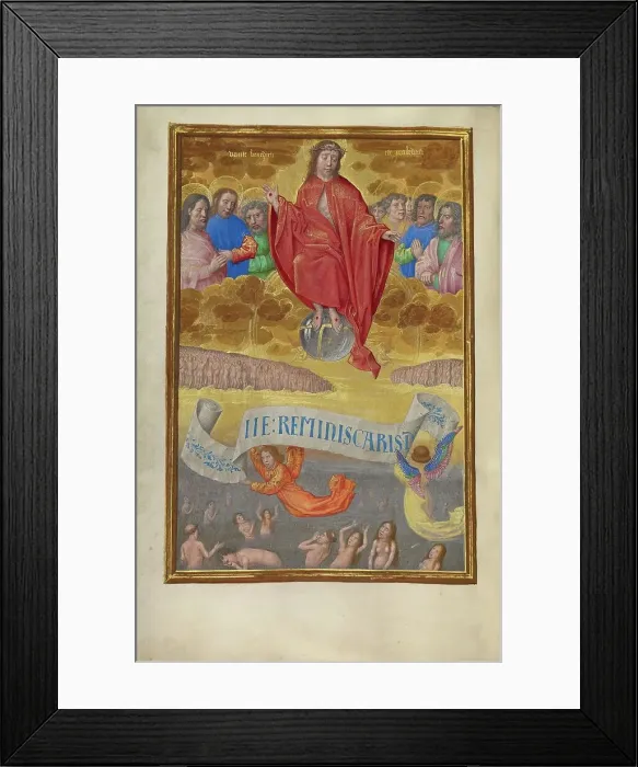 Framed Print : The Last Judgment; Spinola Hours, about 1510-1520. Creator: Workshop of Master of the First Prayer Book of Maximilian Framed Print : The Last Judgment; Spinola Hours, about 1510-1520. Creator: Workshop of Master of the First Prayer Book of Maximilian