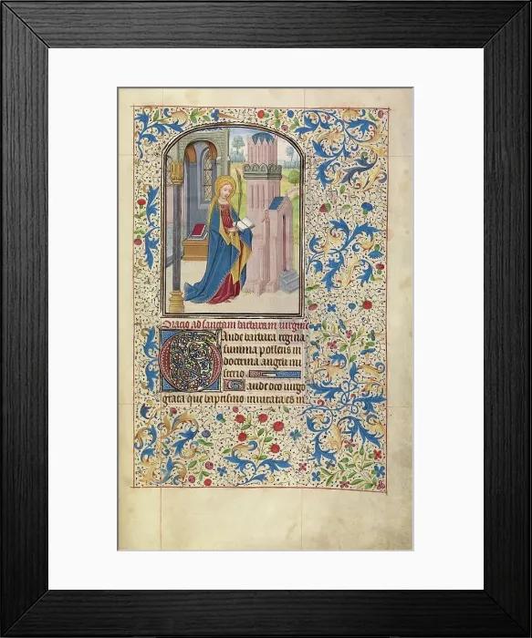 Framed Print : Saint Barbara; Arenberg Hours, early 1460s. Creator: Willem Vrelant Framed Print : Saint Barbara; Arenberg Hours, early 1460s. Creator: Willem Vrelant