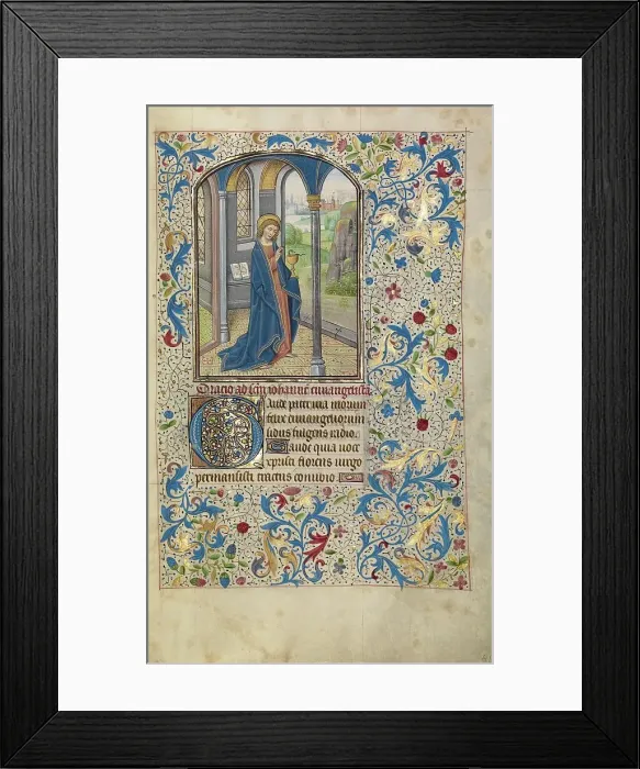 Framed Print : Saint John the Evangelist; Arenberg Hours, early 1460s. Creator: Willem Vrelant Framed Print : Saint John the Evangelist; Arenberg Hours, early 1460s. Creator: Willem Vrelant