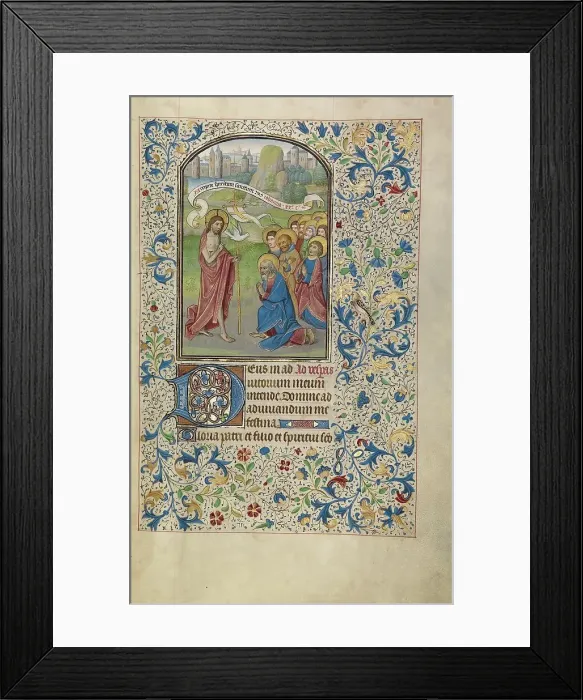 Framed Print : The Apostolic Mission; Arenberg Hours, early 1460s. Creator: Willem Vrelant Framed Print : The Apostolic Mission; Arenberg Hours, early 1460s. Creator: Willem Vrelant