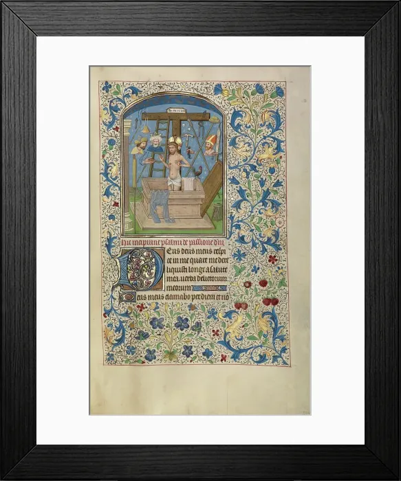 Framed Print : The Man of Sorrows; Arenberg Hours, early 1460s. Creator: Willem Vrelant Framed Print : The Man of Sorrows; Arenberg Hours, early 1460s. Creator: Willem Vrelant