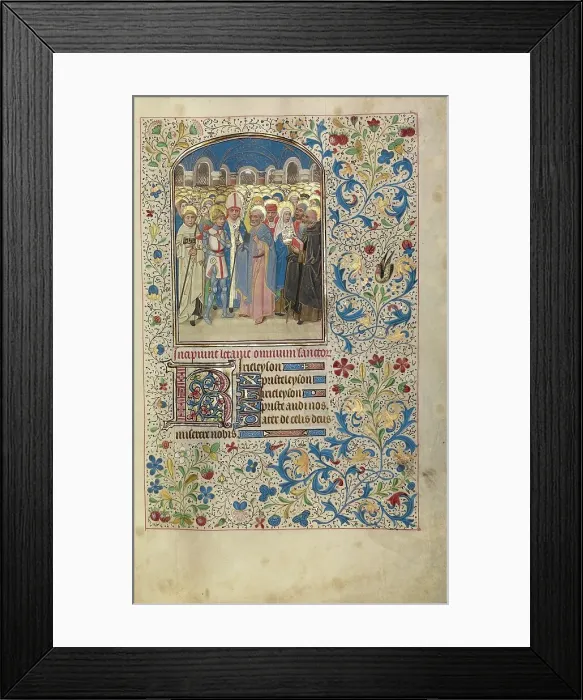Framed Print : All Saints; Arenberg Hours, early 1460s. Creator: Willem Vrelant Framed Print : All Saints; Arenberg Hours, early 1460s. Creator: Willem Vrelant