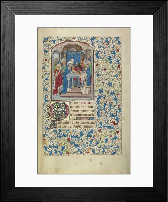 Framed Print : The Circumcision; Arenberg Hours, early 1460s. Creator: Willem Vrelant Framed Print : The Circumcision; Arenberg Hours, early 1460s. Creator: Willem Vrelant