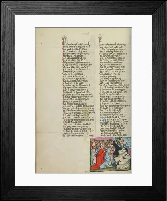 Framed Print : The Installation of the Seventy Elders; Weltchronik, about 1400-1410. Creator: Unknown Framed Print : The Installation of the Seventy Elders; Weltchronik, about 1400-1410. Creator: Unknown