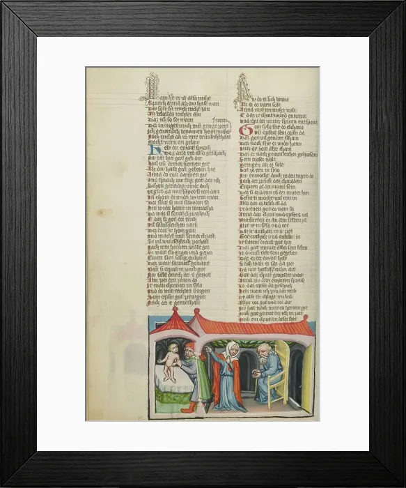 Framed Print : The Presentation of Samuel in the Temple; Weltchronik, about 1400-1410. Creator: Unknown Framed Print : The Presentation of Samuel in the Temple; Weltchronik, about 1400-1410. Creator: Unknown