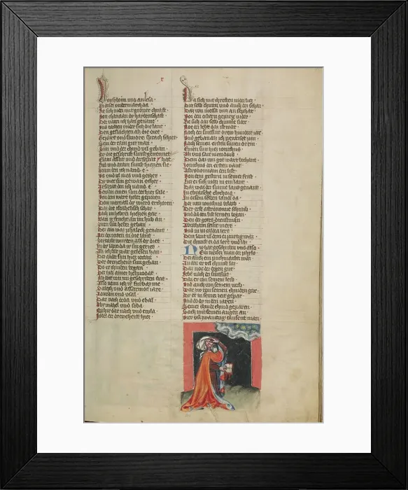 Framed Print : Jonicus, the First Astronomer; Weltchronik, about 1400-1410. Creator: Unknown Framed Print : Jonicus, the First Astronomer; Weltchronik, about 1400-1410. Creator: Unknown
