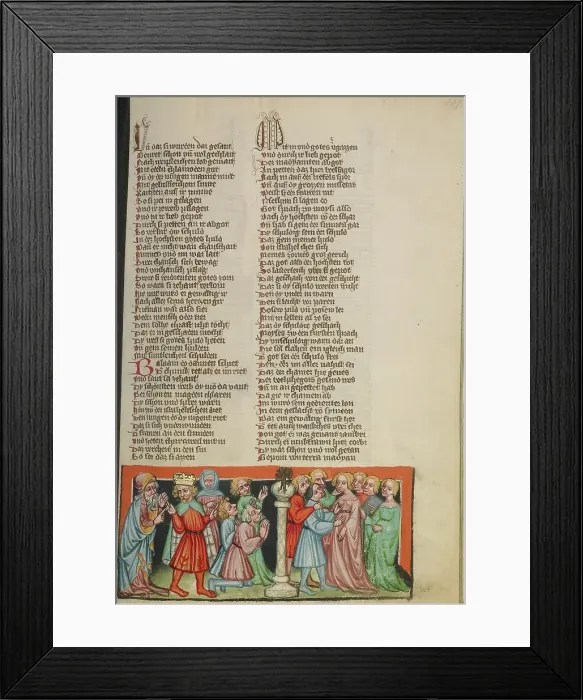 Framed Print : The Lewdness and Idolatry of Israel; Weltchronik, about 1400-1410. Creator: Unknown Framed Print : The Lewdness and Idolatry of Israel; Weltchronik, about 1400-1410. Creator: Unknown