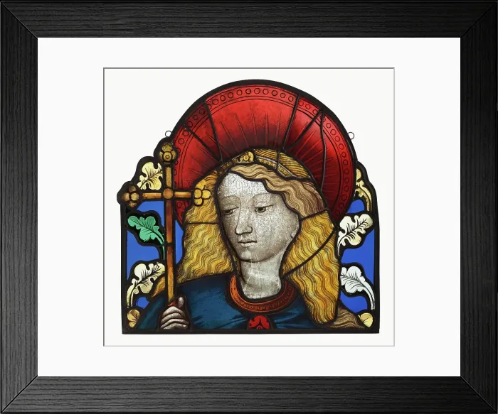 Framed Print : Head of an Angel or Saint, about 1410. Creator: Unknown Framed Print : Head of an Angel or Saint, about 1410. Creator: Unknown