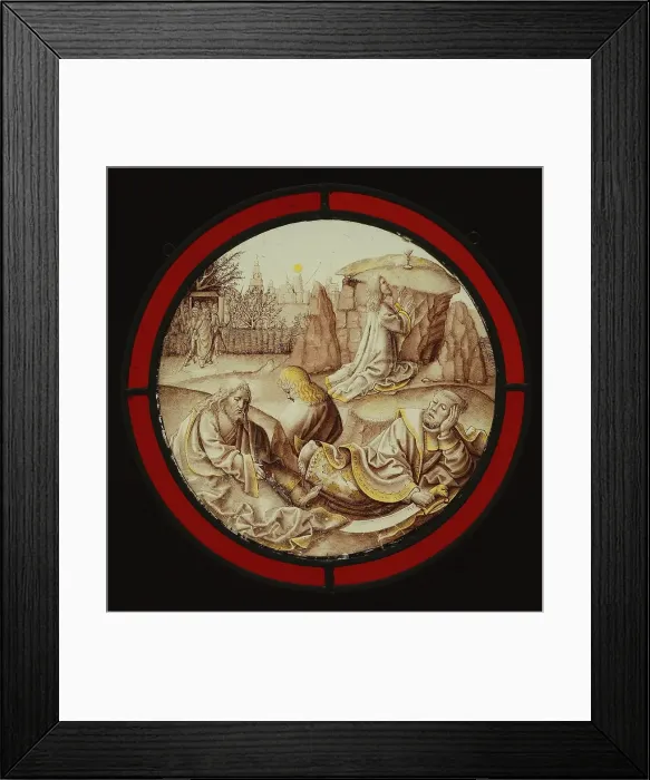 Framed Print : Christ on the Mount of Olives, about 1480-1500. Creator: Unknown Framed Print : Christ on the Mount of Olives, about 1480-1500. Creator: Unknown