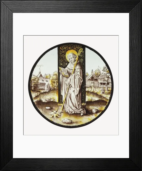Framed Print : Saint Bernard, about 1500. Creator: Unknown Framed Print : Saint Bernard, about 1500. Creator: Unknown