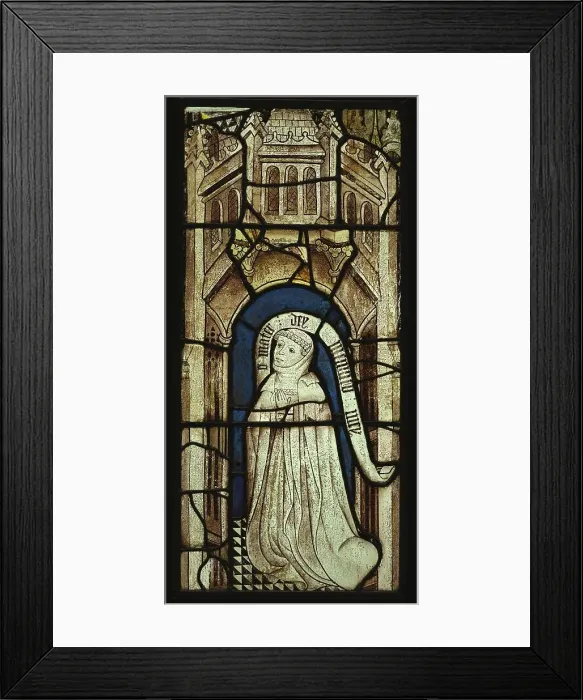 Framed Print : Kneeling Donor, about 1440-1450. Creator: Unknown Framed Print : Kneeling Donor, about 1440-1450. Creator: Unknown