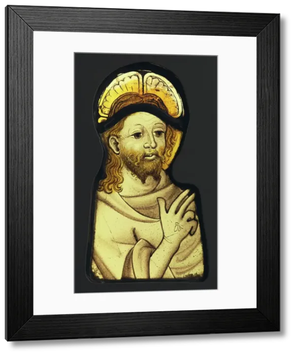 Framed Print : The Resurrected Christ Blessing, about 1450-1470. Creator: Unknown Framed Print : The Resurrected Christ Blessing, about 1450-1470. Creator: Unknown