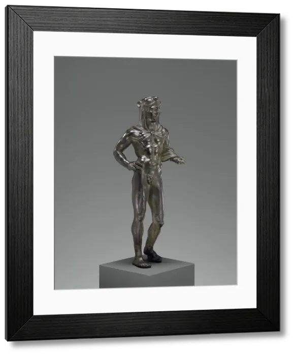Framed Print : Votive Statuette of Hercle; Statuette of Hercle, 320-280 B. C. Creator: Unknown Framed Print : Votive Statuette of Hercle; Statuette of Hercle, 320-280 B. C. Creator: Unknown