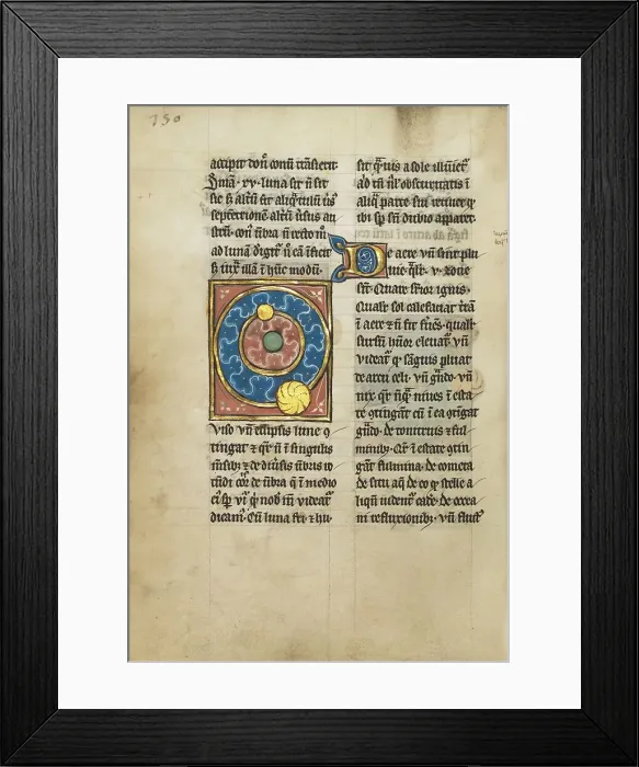 Framed Print : Diagram Showing the Orbits of the Sun and the Moon; De Natura Avium; De Pastoribus... 1277 or after Creator: Unknown Framed Print : Diagram Showing the Orbits of the Sun and the Moon; De Natura Avium; De Pastoribus... 1277 or after Creator: Unknown
