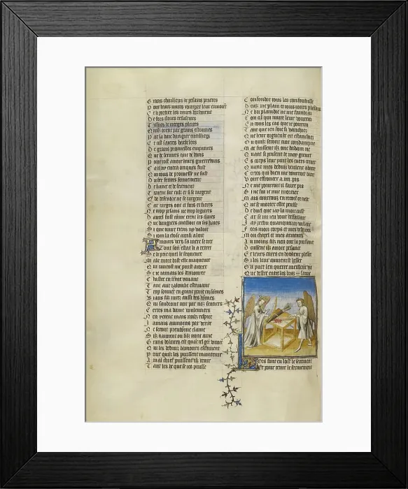 Framed Print : Venus and the God of Love Taking an Oath; Roman de la Rose, about 1405. Creator: Unknown Framed Print : Venus and the God of Love Taking an Oath; Roman de la Rose, about 1405. Creator: Unknown