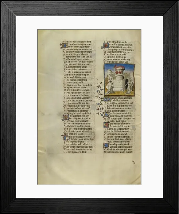 Framed Print : Venus Kindling a Fire in the Castle from which the Personifications of Shame, Anxiety... about 1405 Creator: Unknown Framed Print : Venus Kindling a Fire in the Castle from which the Personifications of Shame, Anxiety... about 1405 Creator: Unknown