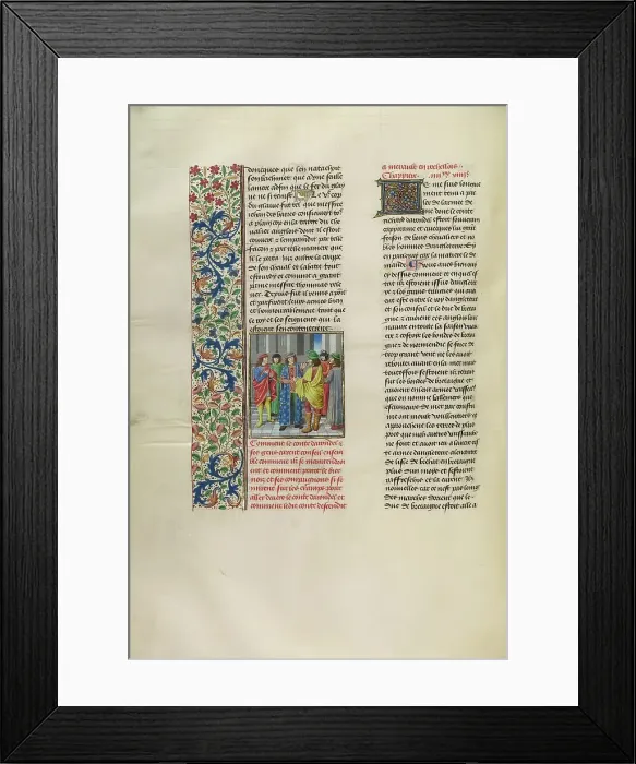 Framed Print : The Earl of Arundel Preparing for the Landing in Bretagne, c1380s; (c1480-1483.) Creator: Unknown Framed Print : The Earl of Arundel Preparing for the Landing in Bretagne, c1380s; (c1480-1483.) Creator: Unknown