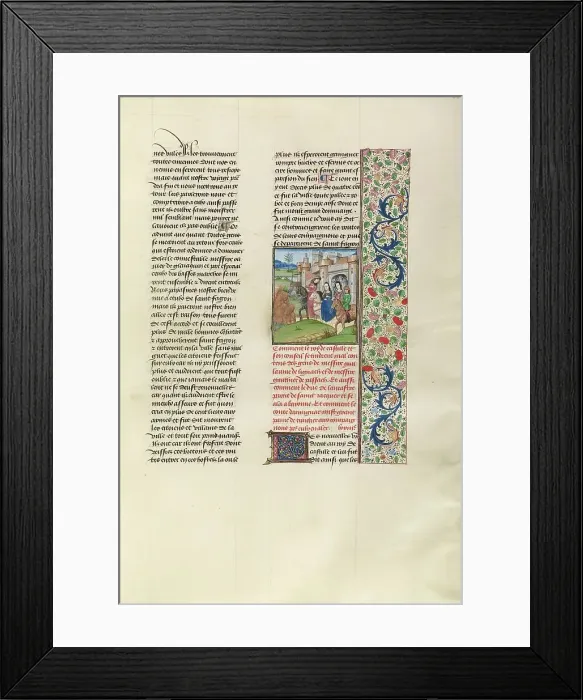 Framed Print : The Departure of John of Gaunt from Santiago de Compostela, c1380s. Creator: Unknown Framed Print : The Departure of John of Gaunt from Santiago de Compostela, c1380s. Creator: Unknown