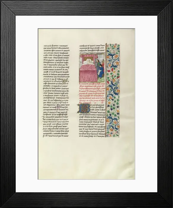 Framed Print : Captain Geoffroy Tete-Noire Appointing a New Captain, c1388; (about 1480-1483.) Creator: Unknown Framed Print : Captain Geoffroy Tete-Noire Appointing a New Captain, c1388; (about 1480-1483.) Creator: Unknown