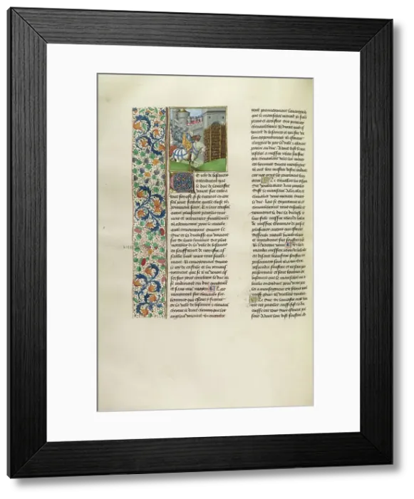 Framed Print : John of Gaunt Advancing against Betanzos, c1386; Chroniques (Book Three), about 1480-1483. Creator: Unknown Framed Print : John of Gaunt Advancing against Betanzos, c1386; Chroniques (Book Three), about 1480-1483. Creator: Unknown