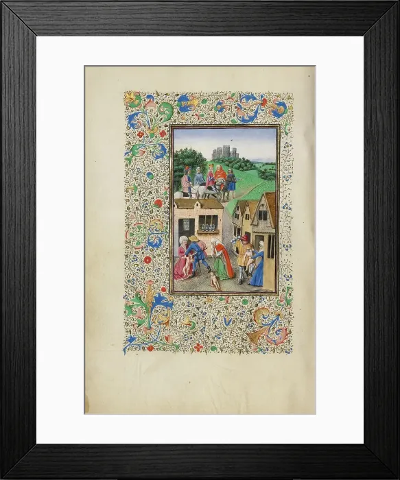 Framed Print : The Massacre of the Innocents; Llangattock Hours, 1450s. Creators: Unknown, Master of the Llangattock Hours Framed Print : The Massacre of the Innocents; Llangattock Hours, 1450s. Creators: Unknown, Master of the Llangattock Hours