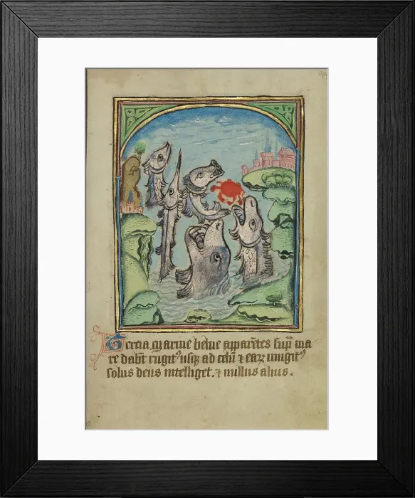 Framed Print : The Third Sign before the Day of Judgment; Illustrated Vita Christi... about 1480-1490. Creator: Unknown