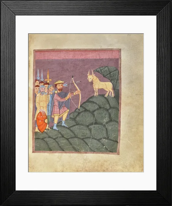 Framed Print : The Miracle of Mount Gargano, shortly after 1053. Creator: Unknown Framed Print : The Miracle of Mount Gargano, shortly after 1053. Creator: Unknown