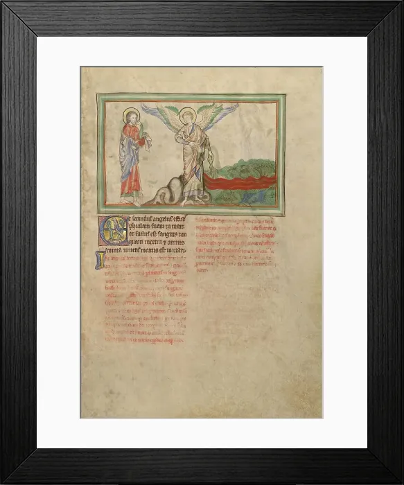 Framed Print : The Second Vessel: Death in the Sea; Dyson Perrins Apocalypse, about 1255-1260. Creator: Unknown Framed Print : The Second Vessel: Death in the Sea; Dyson Perrins Apocalypse, about 1255-1260. Creator: Unknown
