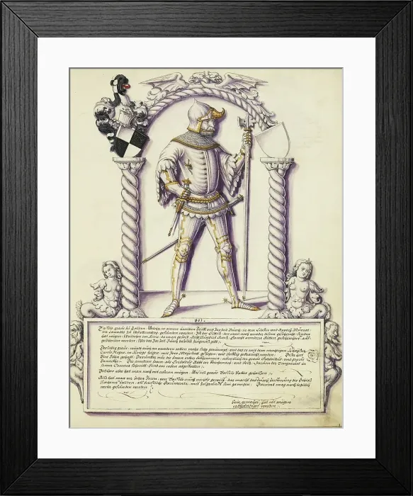 Framed Print : Tassilo Hohenzollern; Chronicle of the Hohenzollern Family, about 1572. Creator: Jorg Ziegler Framed Print : Tassilo Hohenzollern; Chronicle of the Hohenzollern Family, about 1572. Creator: Jorg Ziegler