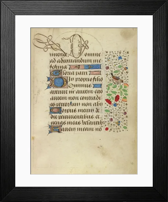 Framed Print : Decorated Text Page; Prayer Book of Charles the Bold, about 1471. Creator: Nicolas Spierinc Framed Print : Decorated Text Page; Prayer Book of Charles the Bold, about 1471. Creator: Nicolas Spierinc