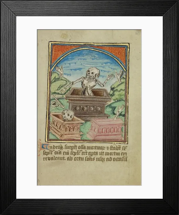 Framed Print : The Eleventh Sign before the Day of Judgment; Illustrated Vita Christi... about 1480-1490. Creator: Unknown Framed Print : The Eleventh Sign before the Day of Judgment; Illustrated Vita Christi... about 1480-1490. Creator: Unknown