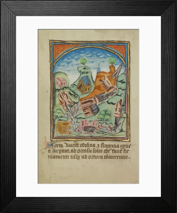 Framed Print : The Sixth Sign before the Day of Judgment; Illustrated Vita Christi... about 1480-1490. Creator: Unknown Framed Print : The Sixth Sign before the Day of Judgment; Illustrated Vita Christi... about 1480-1490. Creator: Unknown