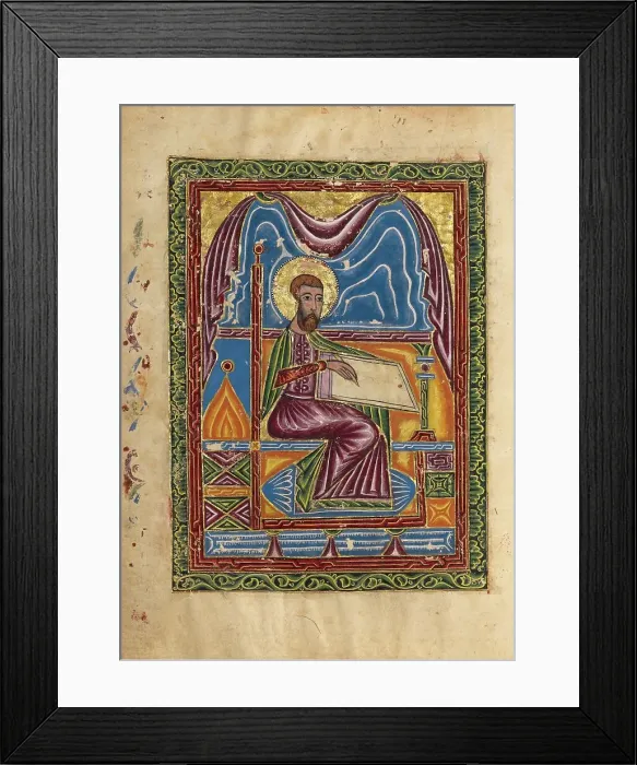 Framed Print : Saint Luke; Gospel Book, 1615. Creator: Mesrop of Khizan Framed Print : Saint Luke; Gospel Book, 1615. Creator: Mesrop of Khizan