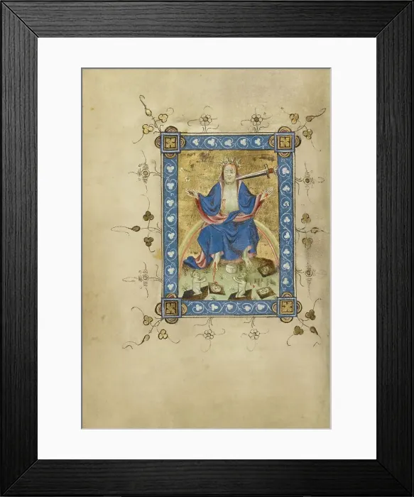 Framed Print : The Last Judgment; Book of Hours, about 1405-1410. Creator: Masters of Dirc van Delf Framed Print : The Last Judgment; Book of Hours, about 1405-1410. Creator: Masters of Dirc van Delf