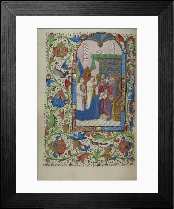 Framed Print : The Coronation of the Virgin; Book of Hours, about 1450-1455. Creator: Master of Wauquelin's Alexander Framed Print : The Coronation of the Virgin; Book of Hours, about 1450-1455. Creator: Master of Wauquelin's Alexander
