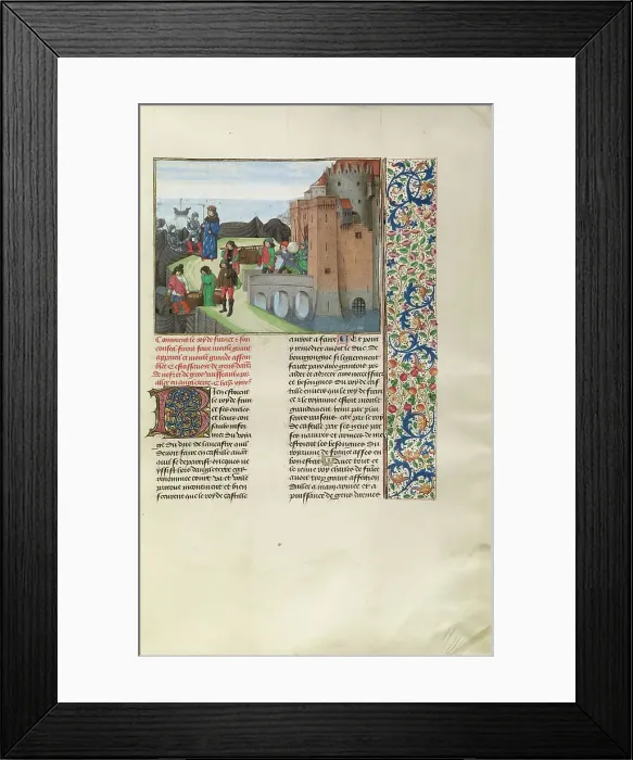Framed Print : King Charles VI of France Preparing for War with England, c1380s; about 1480-1483. Creator: Master of the Getty Froissart Framed Print : King Charles VI of France Preparing for War with England, c1380s; about 1480-1483. Creator: Master of the Getty Froissart