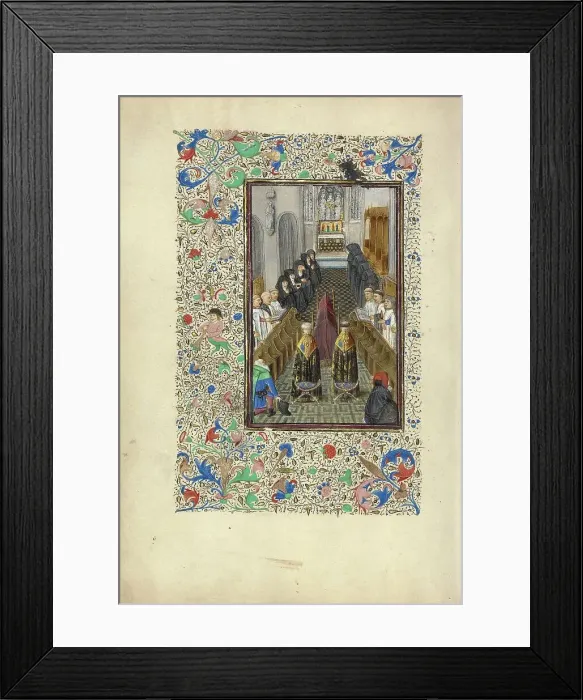 Framed Print : Office of the Dead; Llangattock Hours, 1450s. Creator: Master of the Llangattock Hours Framed Print : Office of the Dead; Llangattock Hours, 1450s. Creator: Master of the Llangattock Hours