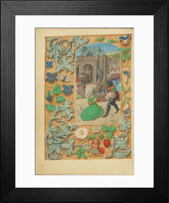 Framed Print : The Massacre of the Innocents; Crohin-La Fontaine Hours, (about 1480-1485?). Creators: Master of the Dresden Prayer Book, Workshop of the Master of the Dresden Prayer Book Framed Print : The Massacre of the Innocents; Crohin-La Fontaine Hours, (about 1480-1485?). Creators: Master of the Dresden Prayer Book, Workshop of the Master of the Dresden Prayer Book
