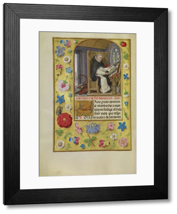 Framed Print : Saint Dominic; Spinola Hours, about 1510-1520. Creator: Master of James IV of Scotland Framed Print : Saint Dominic; Spinola Hours, about 1510-1520. Creator: Master of James IV of Scotland