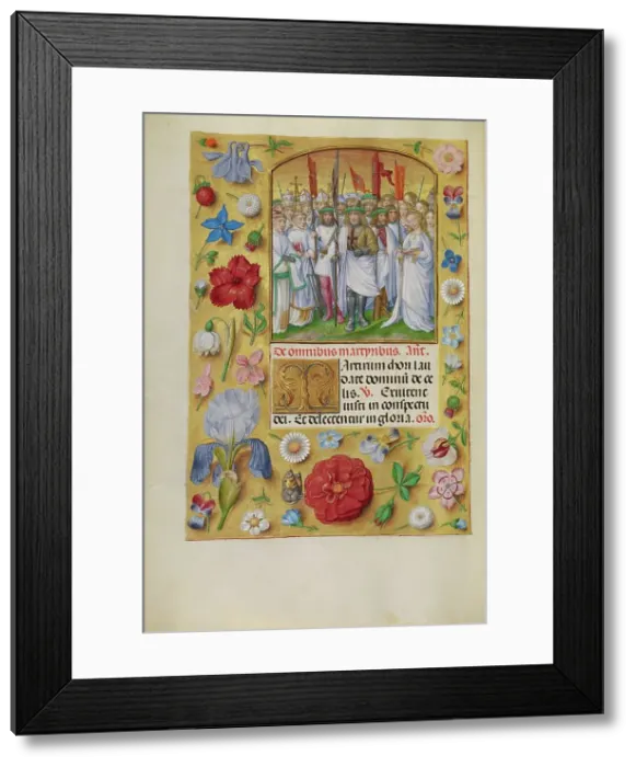 Framed Print : All Saints; Spinola Hours, about 1510-1520. Creator: Master of James IV of Scotland Framed Print : All Saints; Spinola Hours, about 1510-1520. Creator: Master of James IV of Scotland