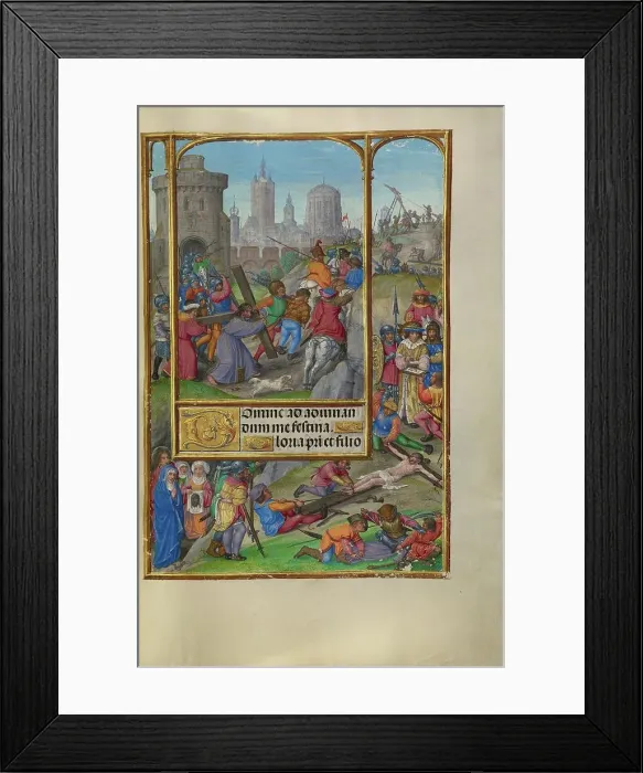 Framed Print : The Way to Calvary; Spinola Hours, about 1510-1520. Creator: Master of James IV of Scotland Framed Print : The Way to Calvary; Spinola Hours, about 1510-1520. Creator: Master of James IV of Scotland