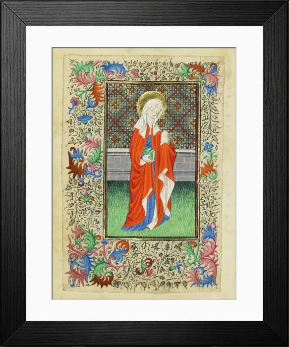 Framed Print : Mary Magdalene; Book of Hours, about 1430-1440. Creator: Fastolf Master Framed Print : Mary Magdalene; Book of Hours, about 1430-1440. Creator: Fastolf Master